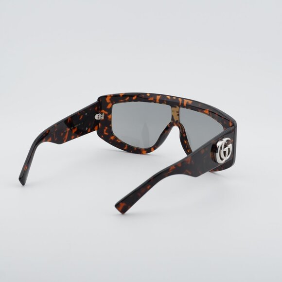 Gucci GG1950S 003 Sunglasses Havana Shield Frame, Grey Lenses main image 4